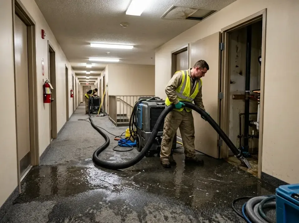 multi-unit-apartment-hallway-f-005 — frequently asked questions, Emergency Burst Pipe Water Extraction & Removal in King Cit…